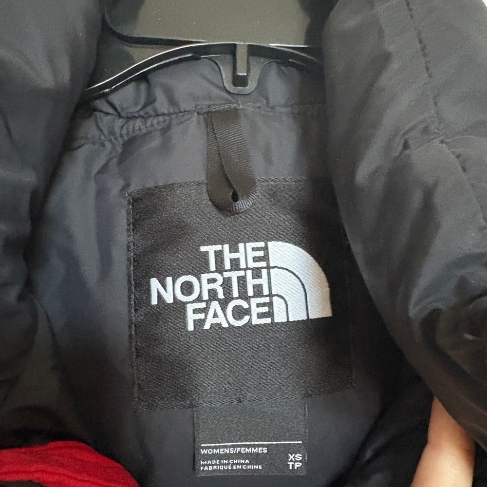 The North Face Red and Black Puffer 1996 Retro Nuptse Vest - Picture 2 of 7